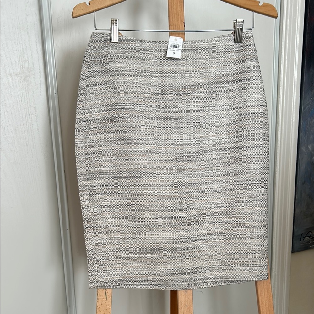 Ann Taylor Elegant Gray Women's Skirt with Lining Size 0